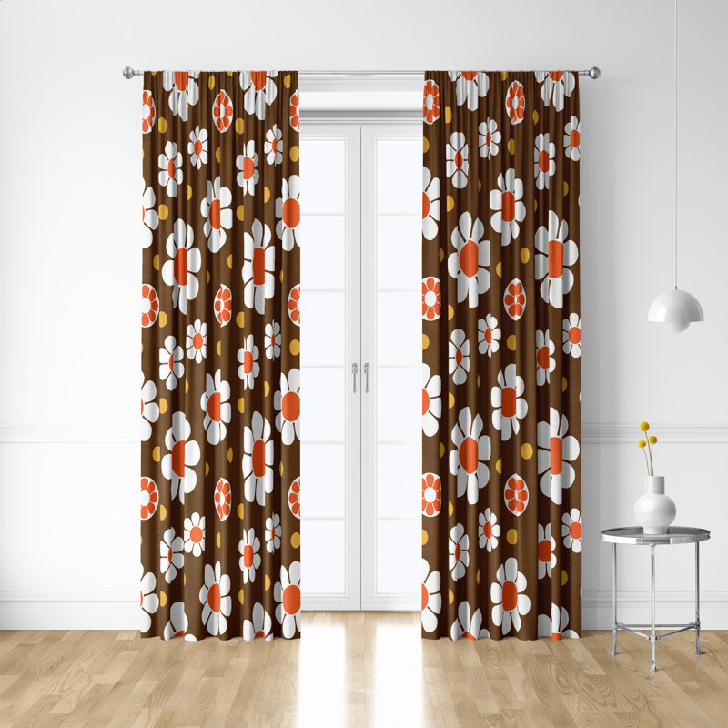 Semi Sheer Curtain Pair, 20" W x 52" L