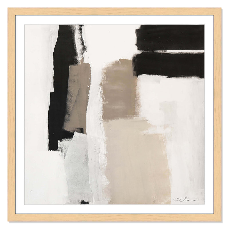 «Earth Scapes II-A» par Casa Fine Arts, Encadré cube naturel, H 42,5 po x l 42,5 po x P 1,25 po