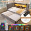 Upholstered Daybed with Trundle Bed-1271829876