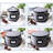 4-Piece Hard Shell Dinnerware Storage Set