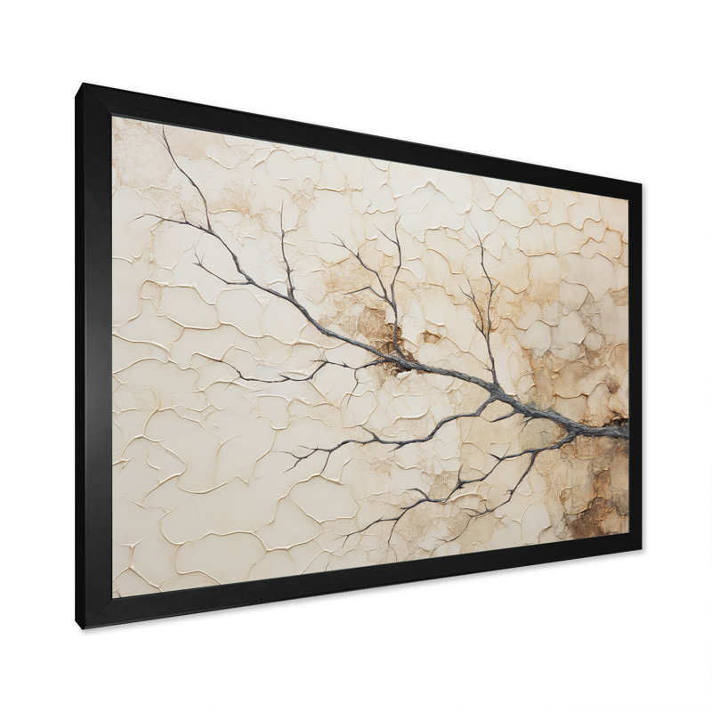 Art mural sur toile Moody Minimalisme, Cadre simple noir, H 24 po x l 32 po x P 1 po