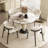 White&Black Round Sintered Stone Dining table-1427599763