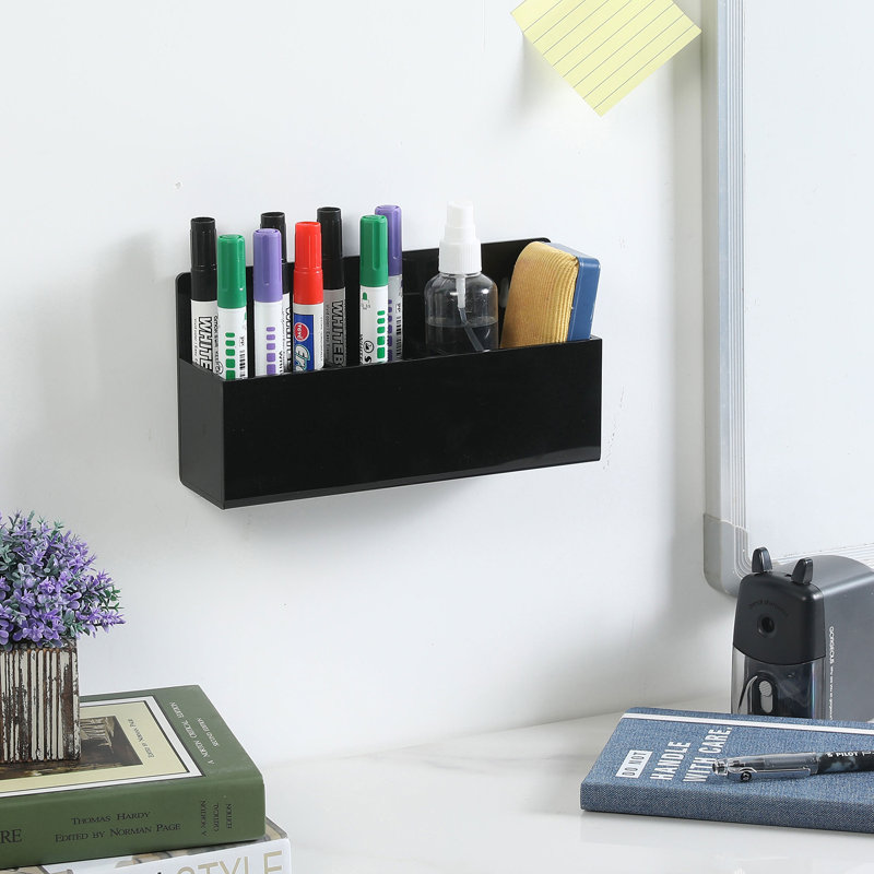 Acrylic 3 Compartment Pen Holder