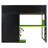 Full Size Wood Loft Bed with Desk, Multi-storage Shelves,USB and RGB Light,Green-1768575320
