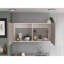 Armoire murale en bois robuste multicolore à panneau de rangement mural 1 pièce Napoles