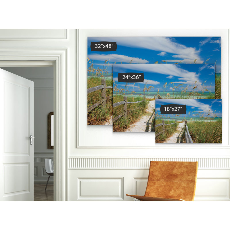 « secluded keys », reproduction de photo, H 18 po x l 27 po x P 1,5 po, Toile tendue