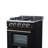 Breno 24 Inch Gas Range in Black, 4 Sealed Burners, 2.3 cu.ft Convection Oven with Air-Fryer-114739576