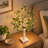 24" White Birch Tree Table Lamp with 24 Warm White LED Lights