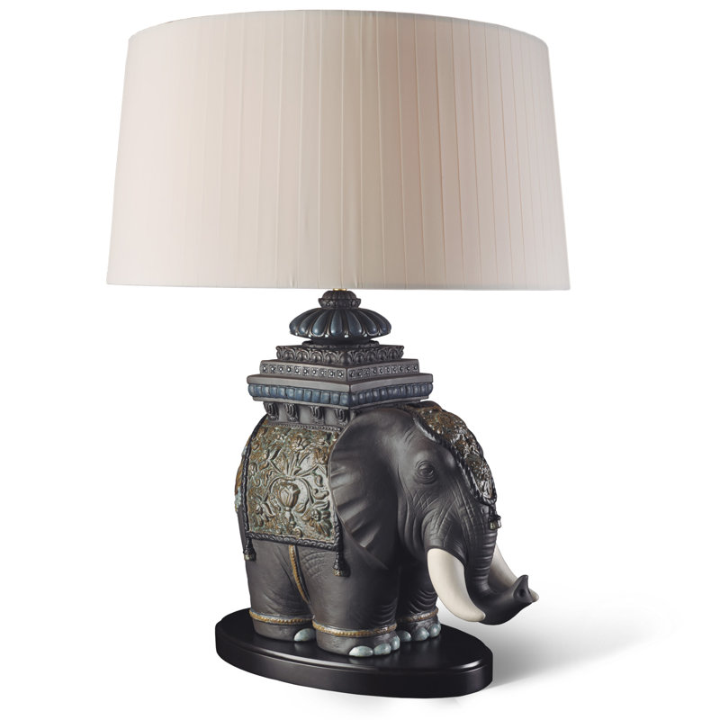 Lampe de table 27,56 po Siamese Elephant