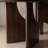 Rozella 82.7"W Solid Wood Dining Table with Sculptural Crescent-Cut Base