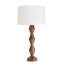 Crew Walnut Buffet Lamp (Black Shade)-1628947799