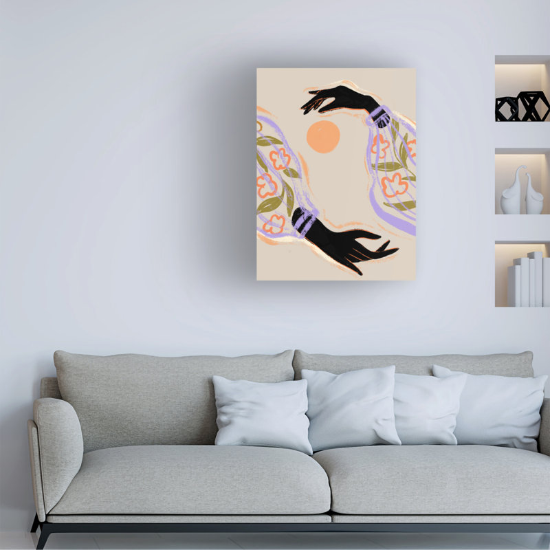 «Embrace The Sun on Canvas» par Arty Guava, reproduction, H 19 po x l 14 po x P 2 po