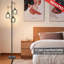 Lampe sur pied à intensité variable 17 étages avec 3 ampoules à DEL Edison 800LM, grande lampe sur pied pour le salon
