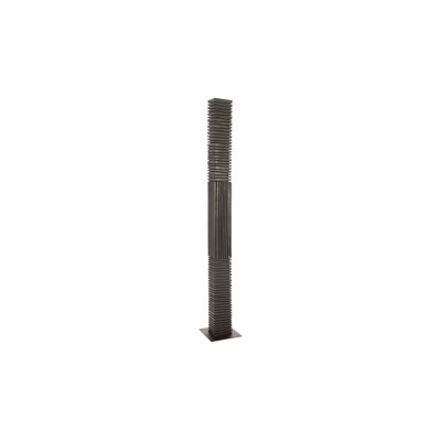 Sculpture abstraite en bois noir