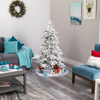 Arbre de Noël artificiel vert avec lumières multicolores