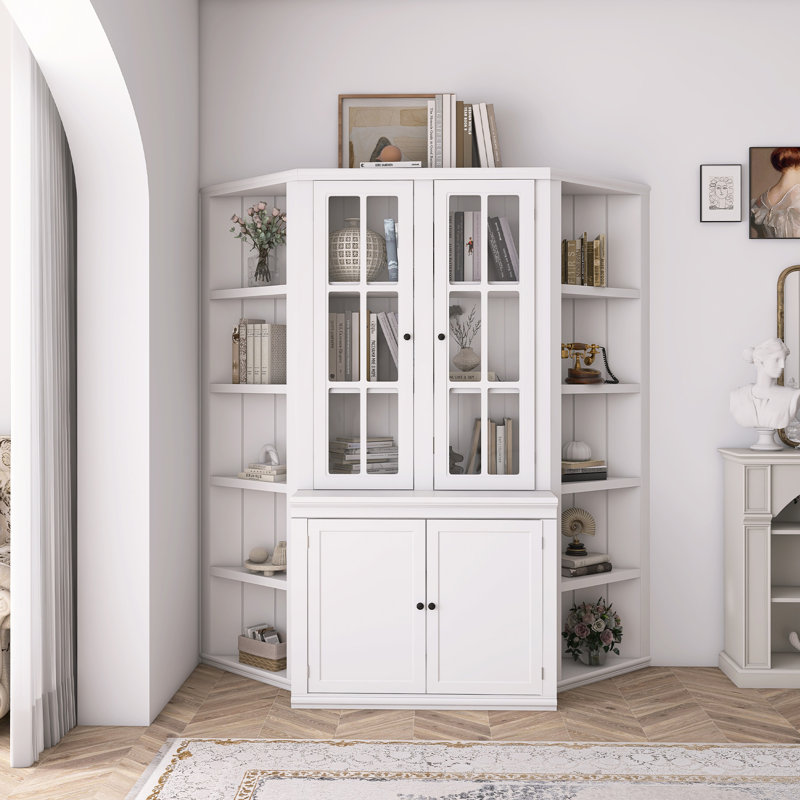 FREESTANDING BOOKCASES WITH TWO TRIANGLE SIDED