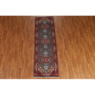 One-of-a-Kind Runner 2'8'' X 8'1'' New Age Runner Wool Area Rug in Gray
