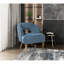 Fauteuil d'appoint Luxury Home Unique Velvet Blue-608705309