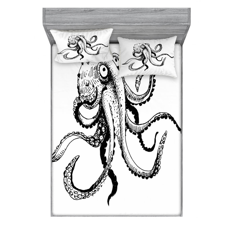 Microfiber Sheet Set, Full Sheet Set with Fitted Sheet