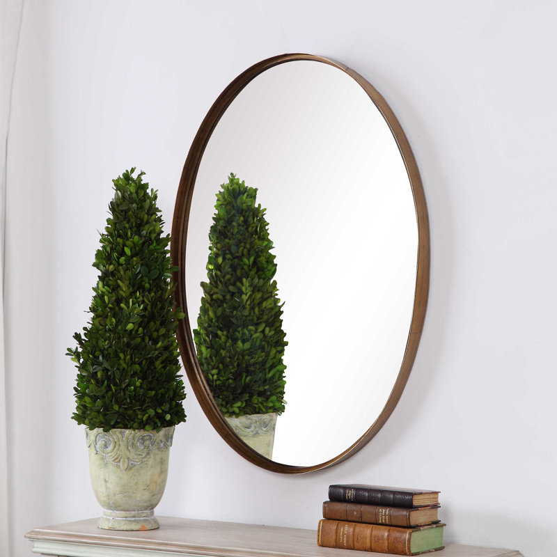 Miroir d'appoint Ibon Glam, Doré