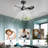 24 in. Indoor Ceiling Fan with Dimmable LED Light and Remote Control for Bedroom,Living Room-131406494-131406495