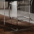 Black Rectangular Solid Wood + Acrylic Desk-109323302