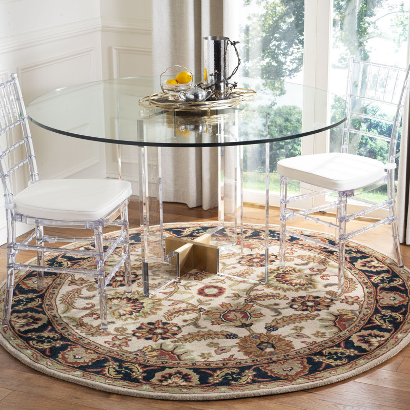 Alger Classic Hand Tufted Wool Rug, Round 3'6"