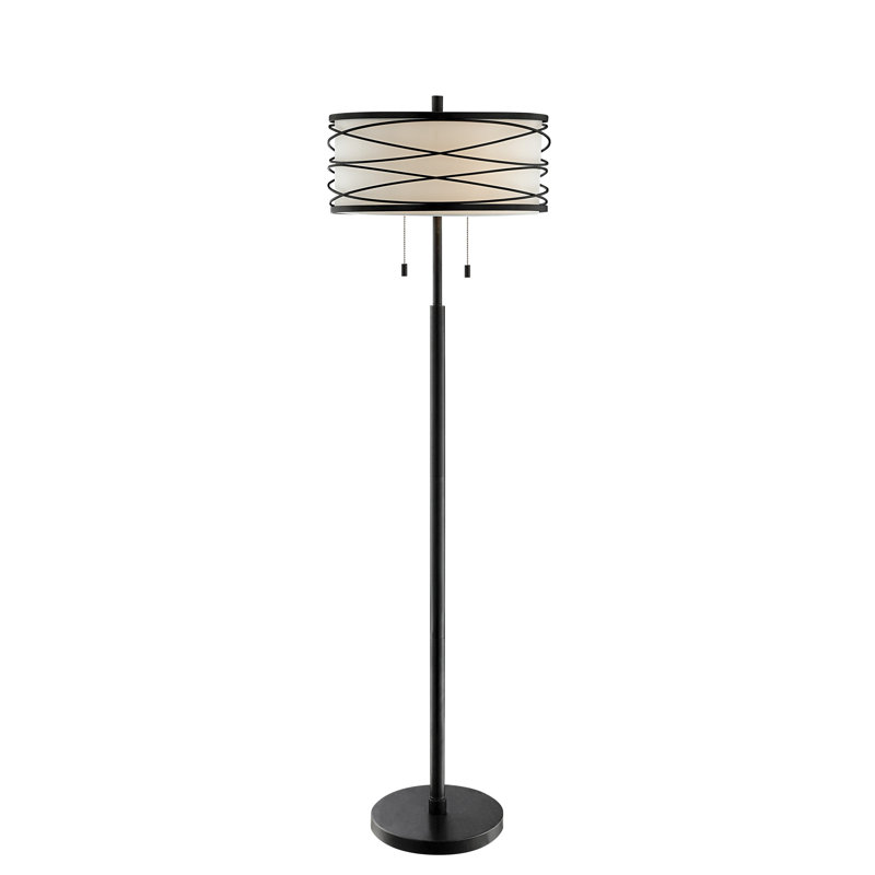 Hockett 61'' Dark Bronze Traditional Floor Lamp