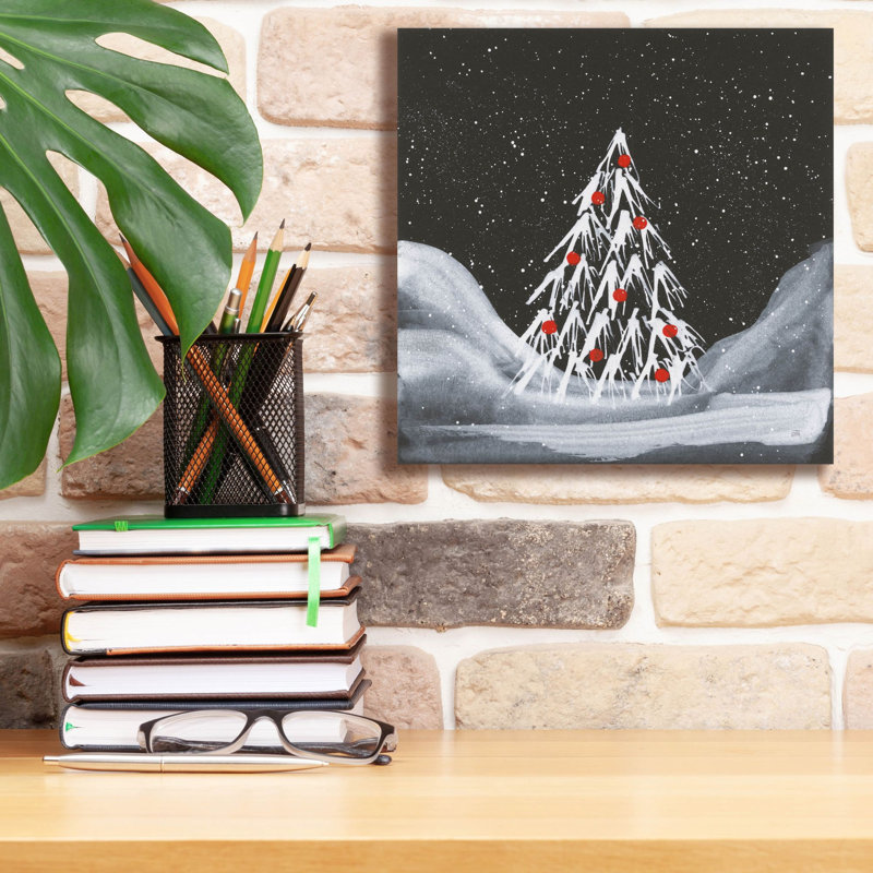 «Winter White 1» par Chris Paschke, art mural sur toile, H 12 po x l 12 po x P 0,75 po