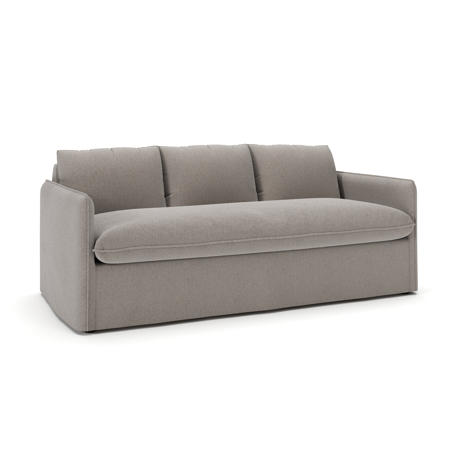 Bellatrix 83'' Sofa, Apollo Pebble Boucle
