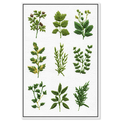 Needlepoint Nature II Canvas Floral Embroidery Prints by 