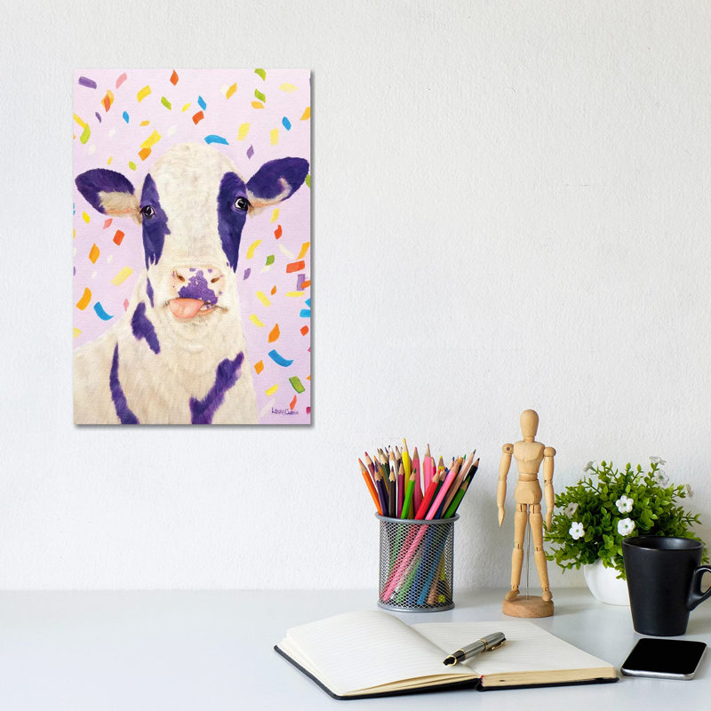 Pansy by Laura Curtin - Wrapped Canvas Painting, 20.32 cm H x 30.48 cm W