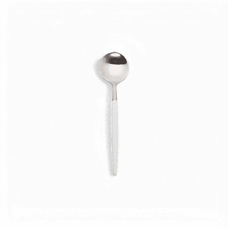 Ensemble de couverts Paradiso blanc et argent