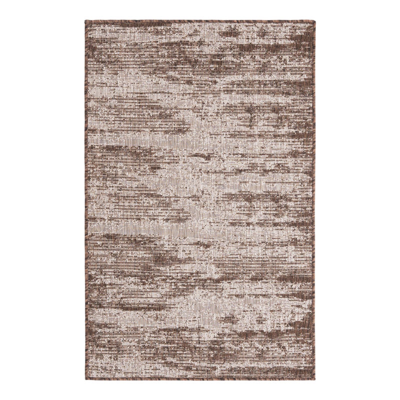 Brown Cartago Indoor/Outdoor Modern Rug, Rectangle 3'3" x 5'2"