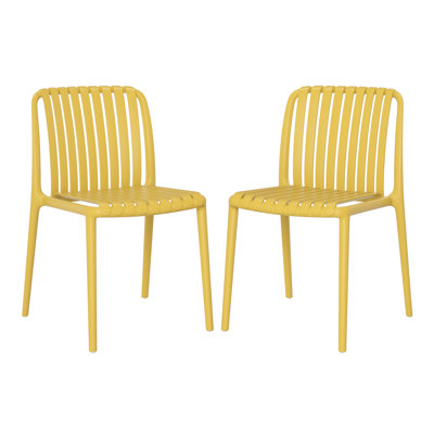 Chaise de salle à manger d'extérieur empilable