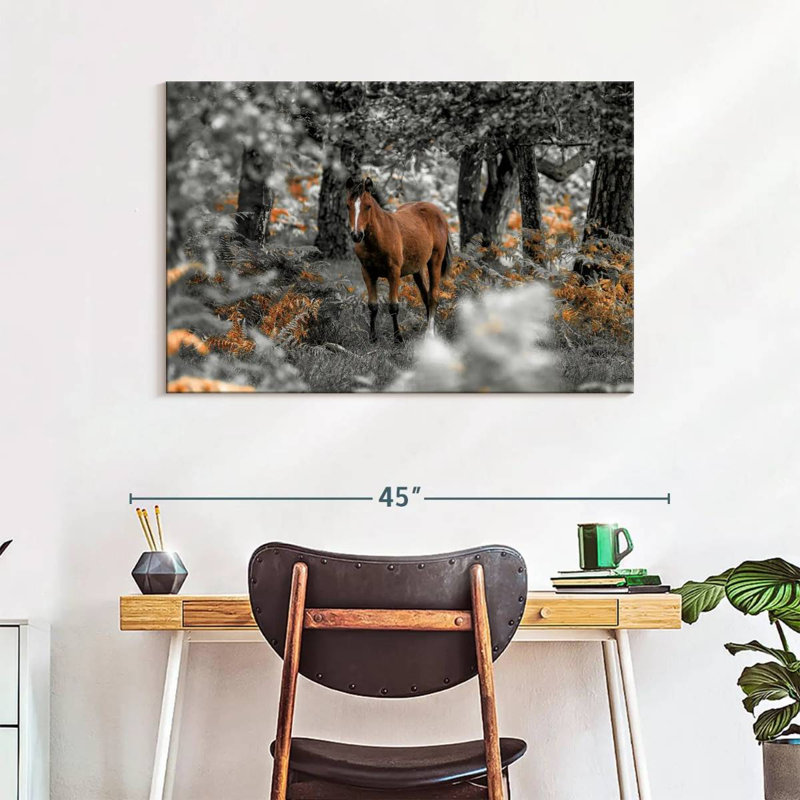 Brampt Horse Trails I, 26" H x 39" W