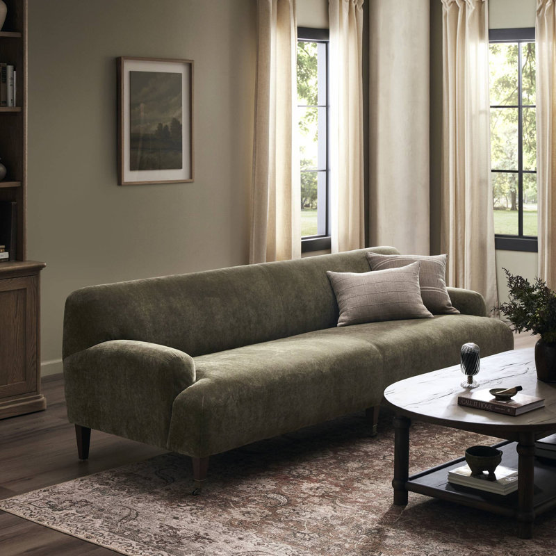 Kent Sofa, Dulane Mahogany Top Grain Leather