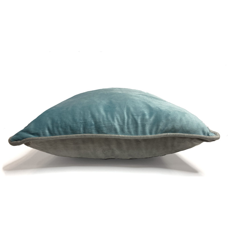 Roffe Square Euro Cushion Cover, Duck Egg