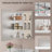 24" W X 30" H Surface or Recessed Mount Medicine Cabinet with Mirror, Aluminum Frame and Adjustable Tempered Glass Shelves for Makeup, Shaving or Bathroom Vanity Storage-1408965928-1408965930