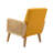 Mayenne Upholstered Accent Chair with Rattan Arms-1017493440