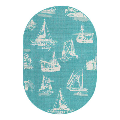 Indoor/Outdoor Coastal Area Rug