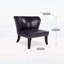 Fauteuil d'appoint en similicuir avec garniture de rivets, canapé de salon confortable pour la maison et la réception, mauve