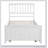 Platform Bed With Trundle, White