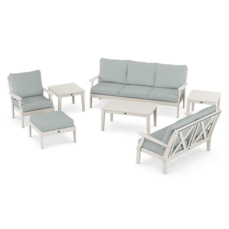 Braxton 7-Piece Deep Seating Set, Sand, Spa