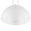 Luminaire suspendu dôme perforé - structure en métal à 3 lumières, réglable de 27 po à 106 po, finition blanche-118674660