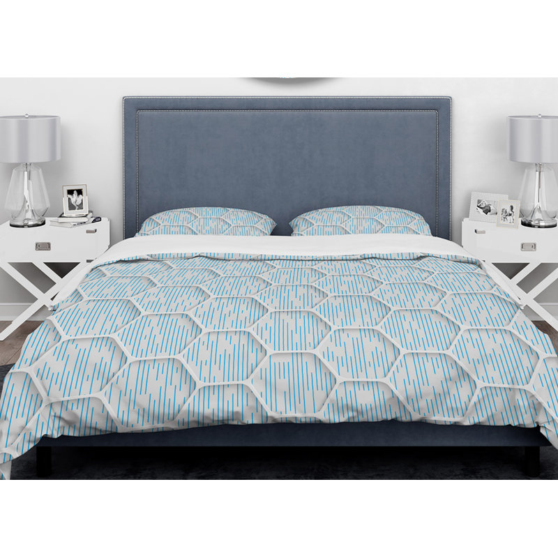 Ensemble de housse de couette designart nids, Housse de couette très grand + 2 taies décoratives