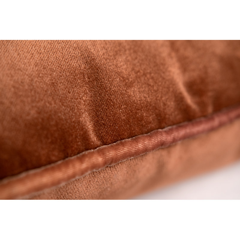 Tranquility Velvet Pillow, Square 20", Sunstone