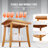 Teak Shower Bench 14.3 in Wood Shower Stool Chair for Bathroom