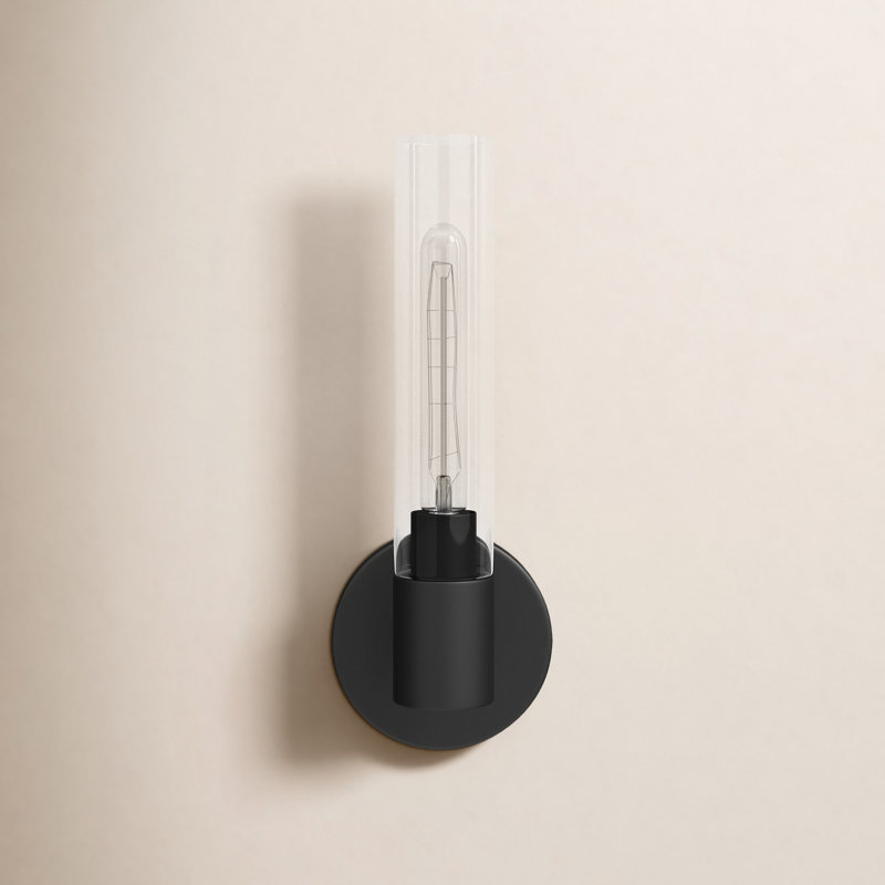 Dimmable Bath Sconce, Black