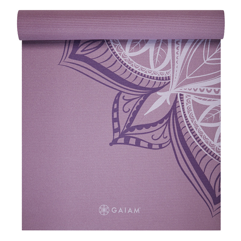Tapis de yoga imprimé Gaiam - violet